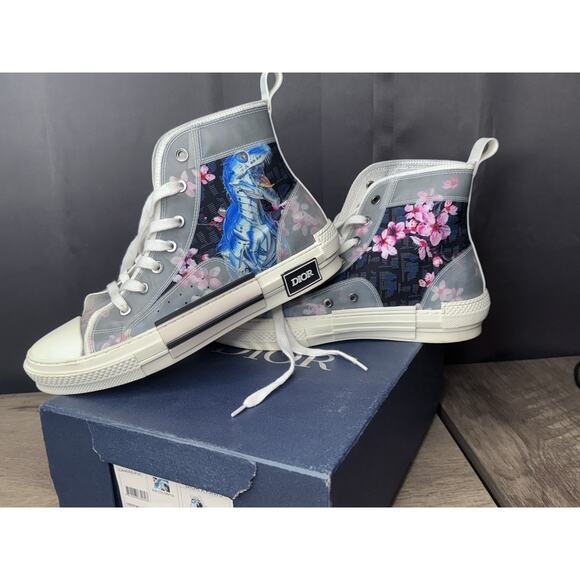 Dior Homme HAJIME SORAYAMA B23 Sneakers Dinosaur Italy Size 42 - Picture 1 of 8